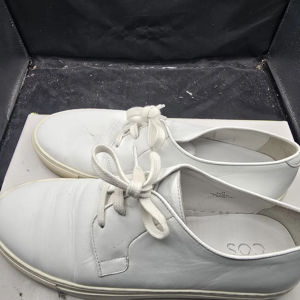 COS White Leather‎ Derbys